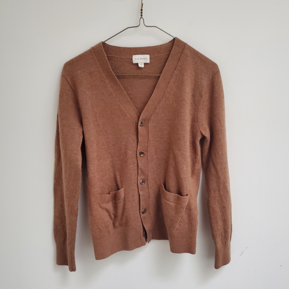 Men's Brown Cardigan Sweater